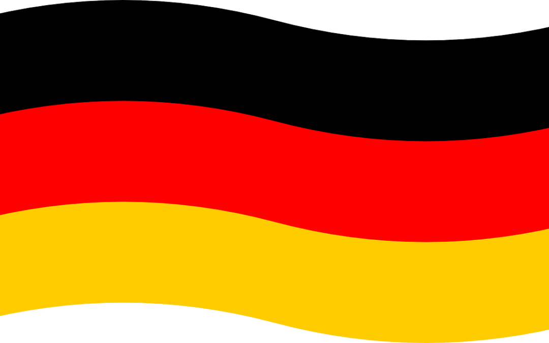 Bandera de Alemania. Traducciones de español a alemán